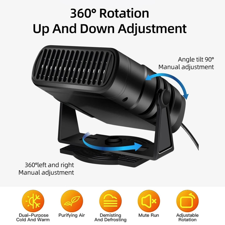 Portable plug-in Air Heater for Cars